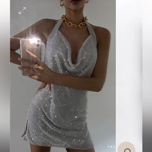 Meshki Meilani Diamanté Mini Dress
